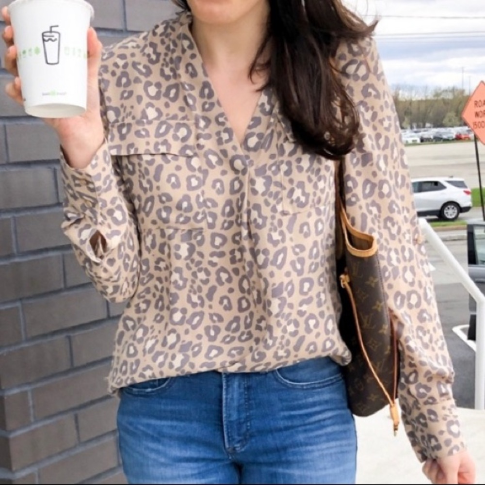 a new day Leopard Print Blouse